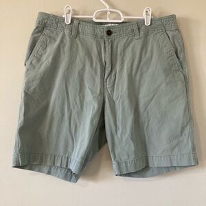 Lucky Brand Shorts Men’s 36 Pockets Chino Stretch Flat Front Sage Green Casual